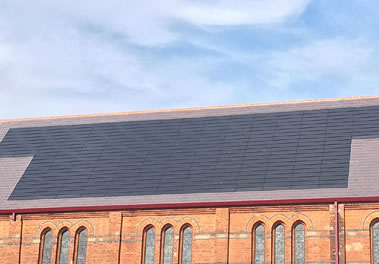 Solar installation - church
